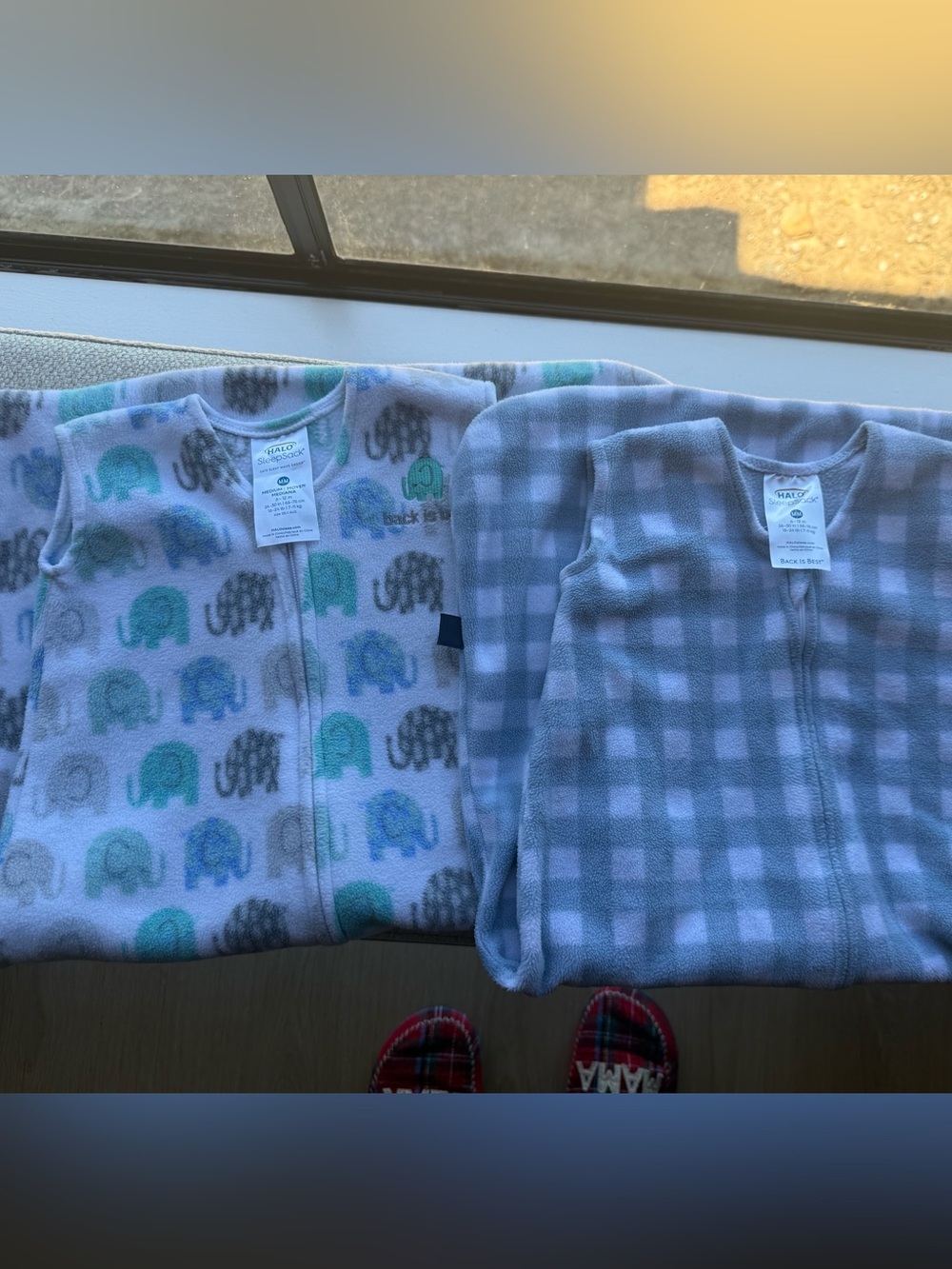 Two Halo Fleece Sleep Sacks size medium